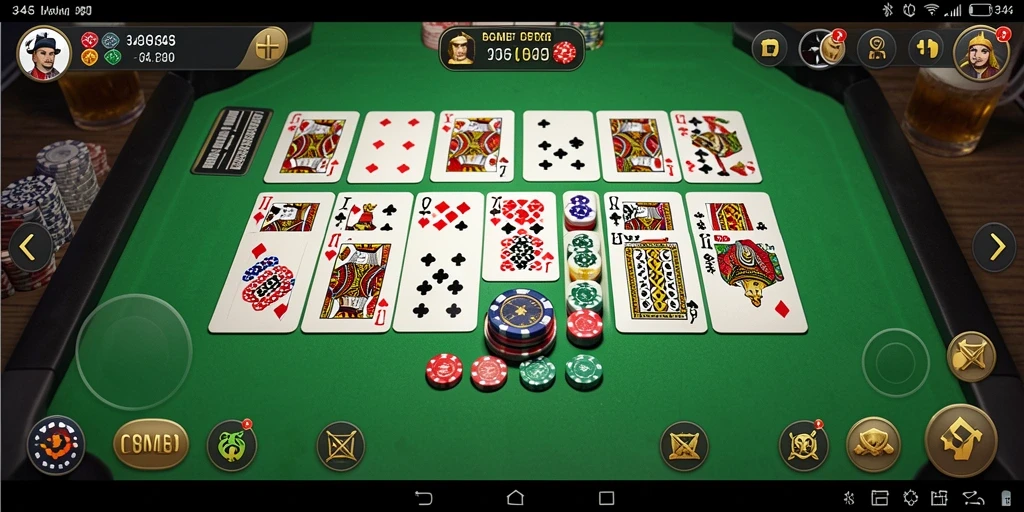 Screenshot gameplay Domino yang menampilkan aksi seru.