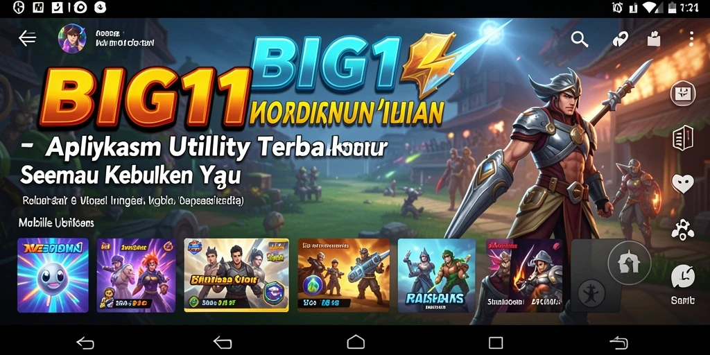 Tampilan antarmuka utama BIG11 yang sederhana dan fungsional.