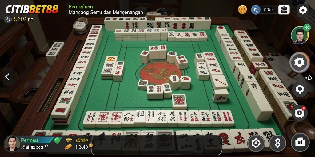 Tampilan menarik dari gameplay Mahjong CITIBET88 yang mengasyikkan.