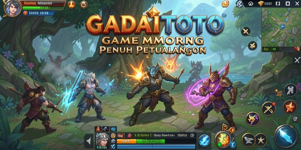 Screenshot GADAITOTO menampilkan pemain dalam aksi pertarungan MMORPG yang seru.