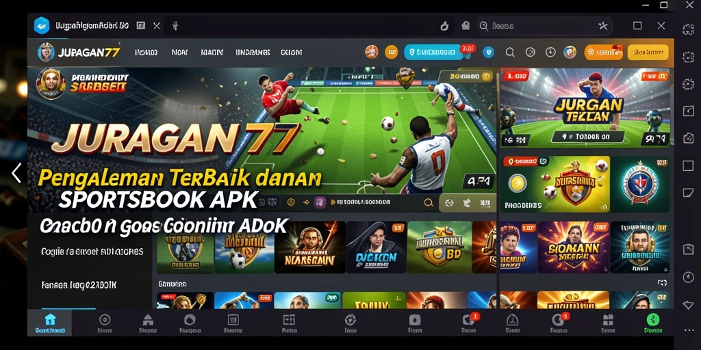 Tampilan gameplay Sportsbook JURAGAN77 yang menarik dan interaktif.