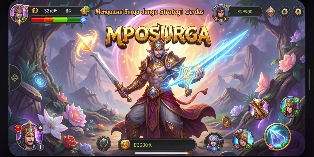 Screenshot gameplay MPOSURGA dengan pertempuran seru dan strategi mendalam.
