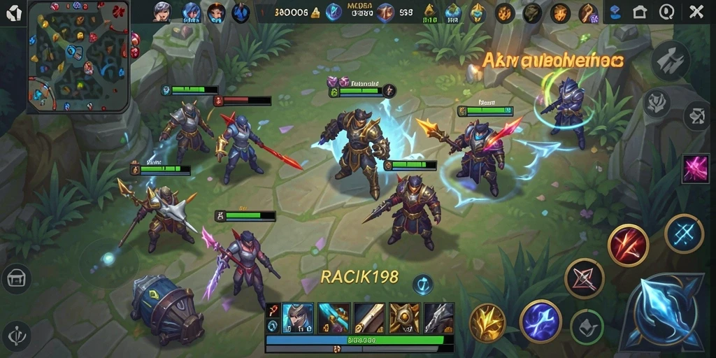 Tampilan gameplay intens dan seru di RACIK198.