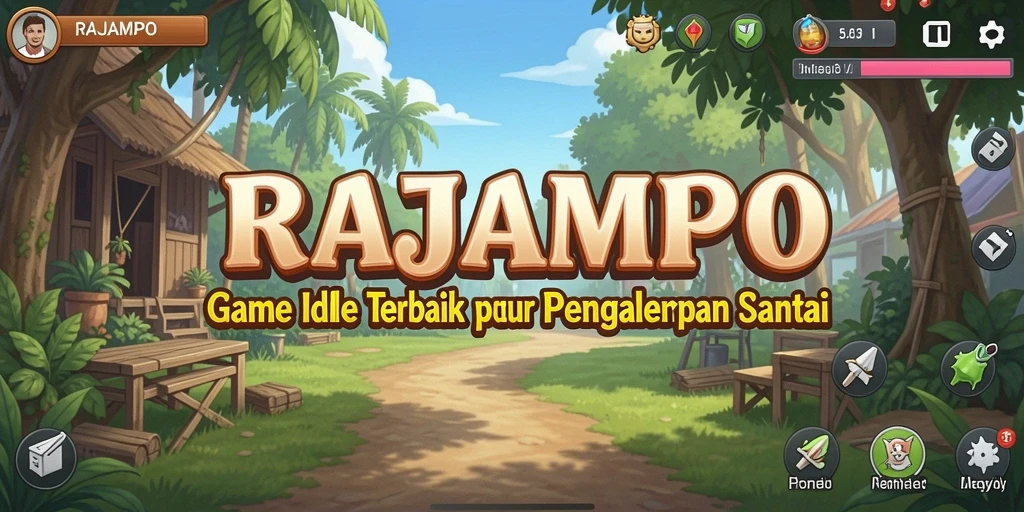 Tampilan gameplay RAJAMPO yang sederhana dan menyenangkan.