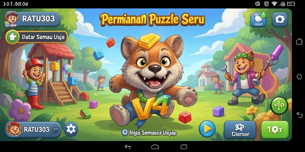 Tampilan gameplay menantang di RATU303 yang penuh teka-teki.