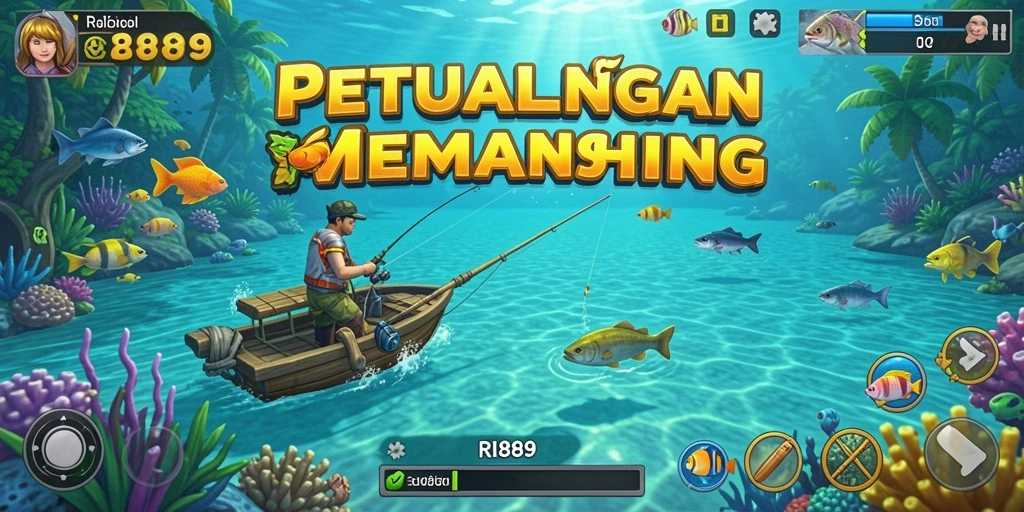 Tampilan menakjubkan dari gameplay memancing RI889.