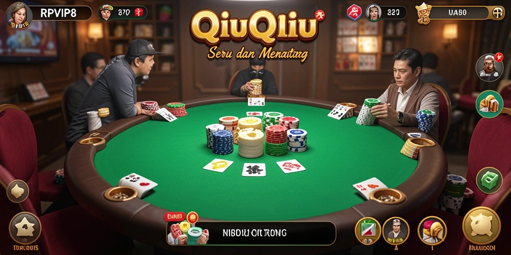 Tampilan gameplay QiuQiu yang menarik di RPVIP8.