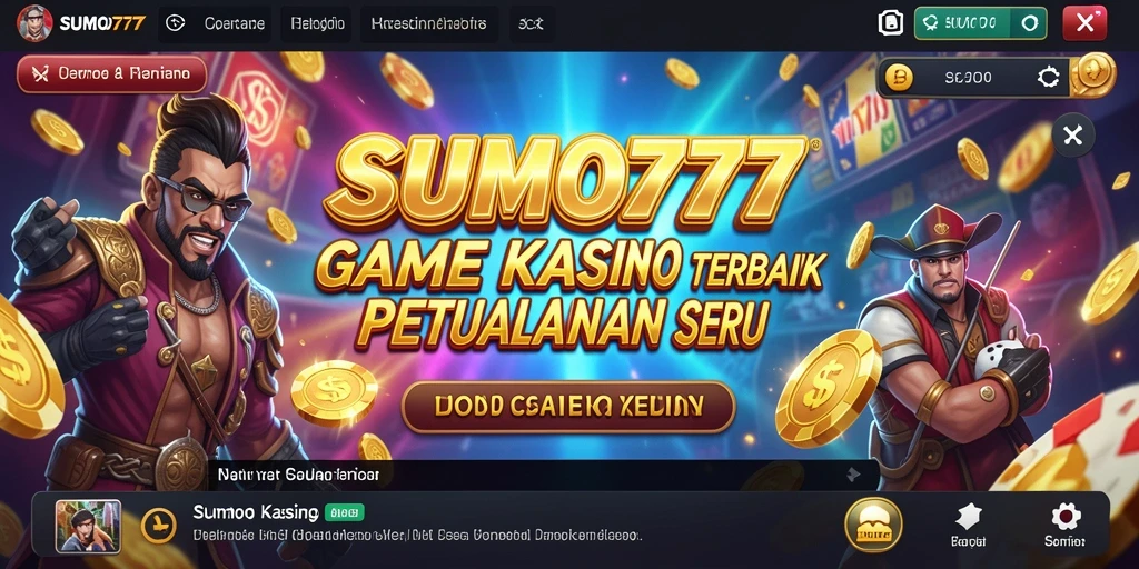 Screenshot gameplay SUMO777 menampilkan suasana kasino yang mendebarkan.