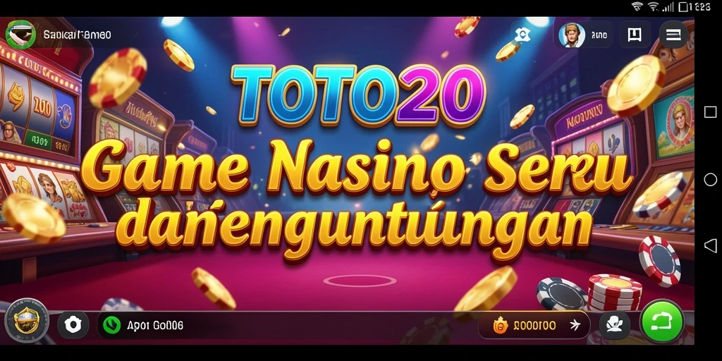Screenshot utama TOTO20 menampilkan gameplay seru permainan Kasino.