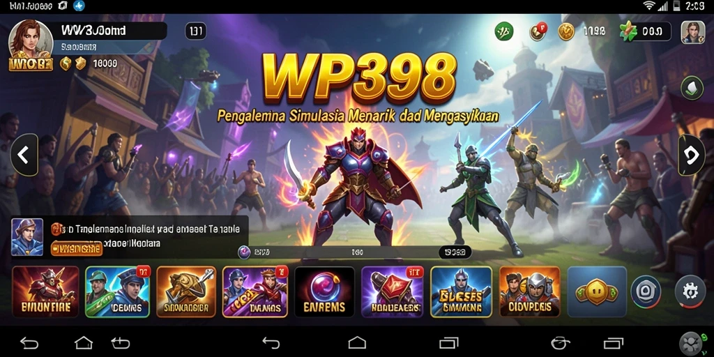 Tampilan gameplay WP888 yang mendetail dan seru.